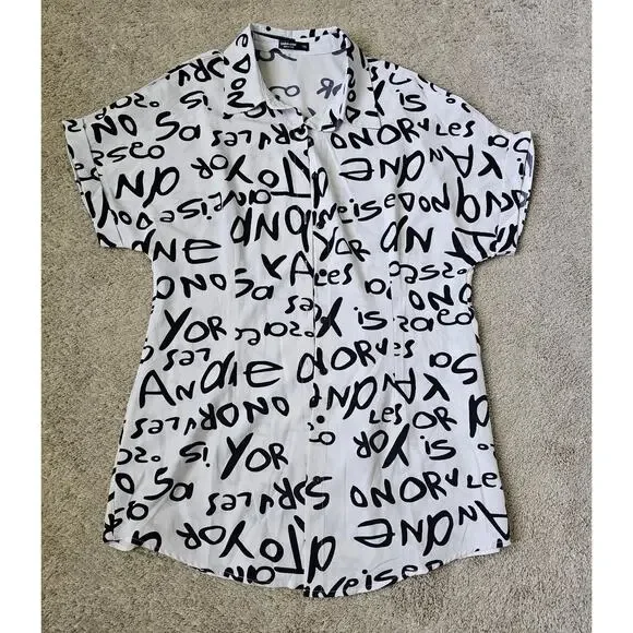 Shein Curve Collared Shirt Dress Size 1XL - Picture 1 of 8